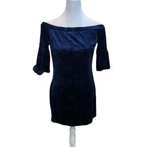 Current Project Velvet blue dress S